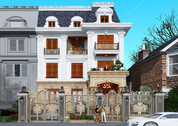 Mẫu biệt thự phố đa dạng mặt tiền đẹp nhất năm 2021