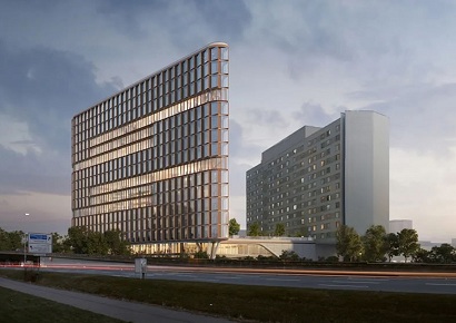 Giải pháp thiết kế tòa nhà văn phòng hiện đại kiến trúc xanh và chuyên nghiệp ven thành phố