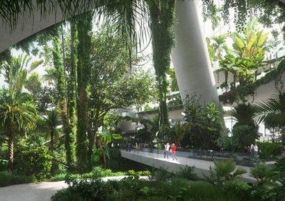 Sự kết hợp tuyệt vời giữa thiên nhiên và kiến trúc tại khu công viên resort