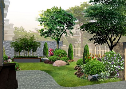 BST Mẫu sân vườn biệt thự đẹp đẳng cấp năm 2023