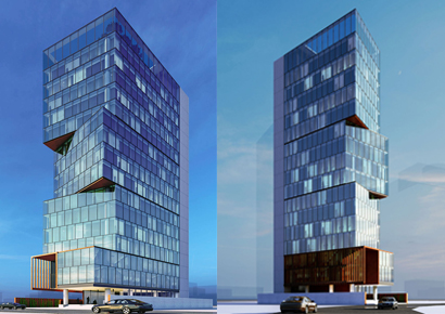 Mẫu thiết kế tòa nhà văn phòng hiện đại 17 tầng có kiến trúc nổi bật - No.1 Building