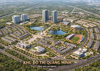 Nghiên cứu tiền khả thi dự án Khu đô thị Quang Minh với kiến trúc quy hoạch 116 hecta