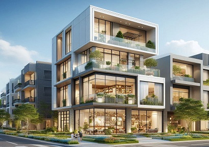 Những thiết kế sáng tạo của khu shophouse, nhà liền kề trong đô thị
