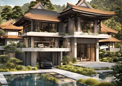 Thiết kế biệt thự phong cách nghỉ dưỡng kiểu thiền Nhật Bản với diện tích rộng 720m2