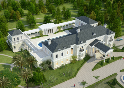 Dinh thự 2 tầng kiểu Pháp phong cách tân cổ điển