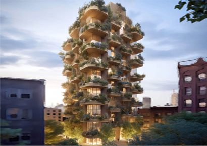 Thiết kế khách sạn 11 tầng kết hợp apartment mang phong cách kiến trúc xanh - Blissful Canopy Hotel