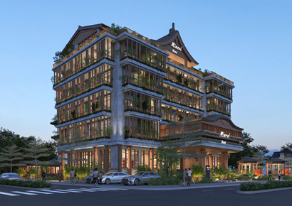 Thiết kế khách sạn Minori 6 tầng phong cách Nhật Bản kết hợp không gian xanh tại Hưng Yên