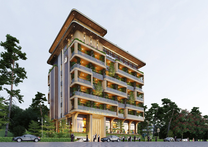 Thiết kế khách sạn nghỉ dưỡng kiến trúc xanh hiện đại trong lành - Zen Hotel Tam Đảo