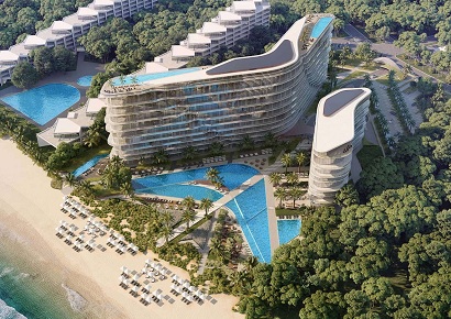 Thiết kế khách sạn ven biển tuyệt đẹp mang hình dáng cánh buồm độc đáo - Sailview Hotel