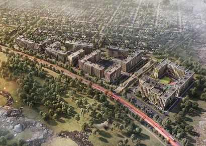 Thiết kế khu đô thị 37 tòa nhà chung cư rộng 34 hecta vùng ven đô - Lucky City