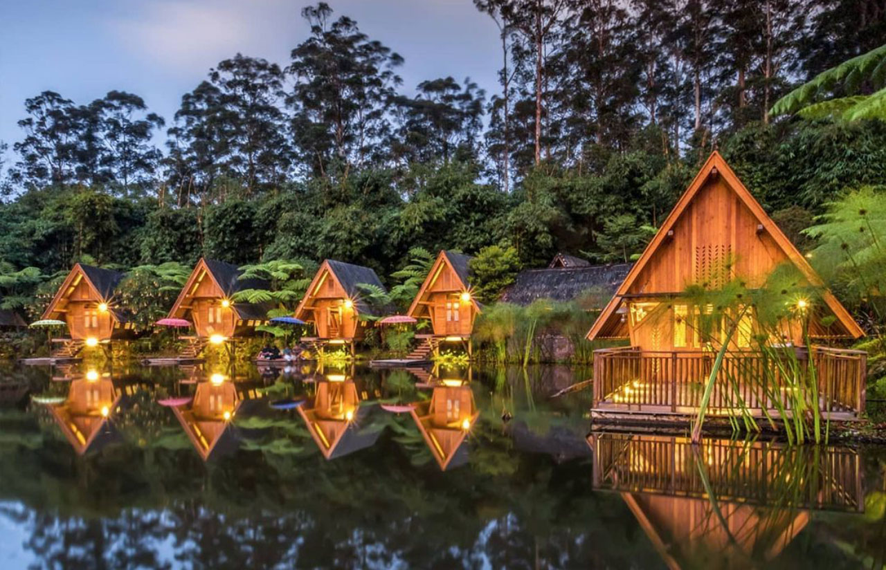 Mẫu resort - bungalow sinh thái ven hồ 7 hecta đẹp như tiên cảnh