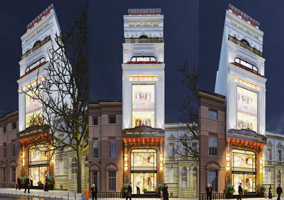 Thiết kế nhà phố kết hợp làm showroom áo cưới tại Hải Phòng