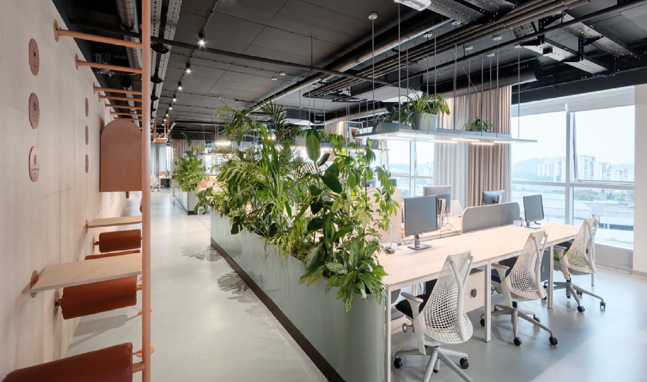 Mang không gian tự nhiên vào thiết kế nội thất văn phòng