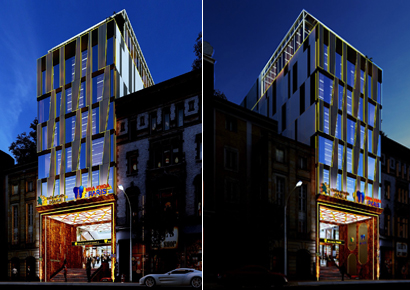 Thiết kế phòng khám nha khoa Paris bên trong tòa nhà văn phòng 6 tầng