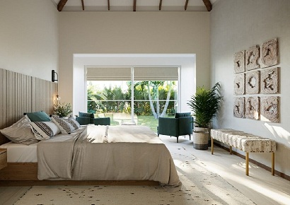 Thư giãn và nghỉ ngơi như tại khu nghỉ dưỡng với nội thất phòng ngủ đẳng cấp