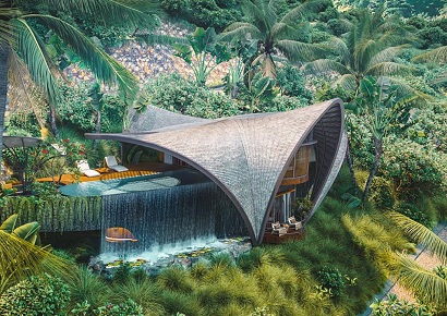 Mẫu thiết kế Resort kiến trúc mái vòm tre vô cùng độc đáo