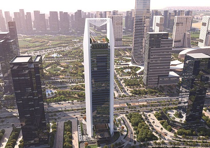 Thiết kế tòa nhà cao ốc văn phòng chọc trời 40 tầng hiện đại đa năng - Sky Tech Tower
