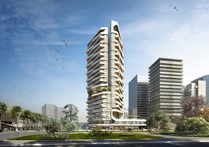 Thiết kế tòa nhà chung cư hiện đại 22 tầng độc đáo ấn tượng - Sky Tower