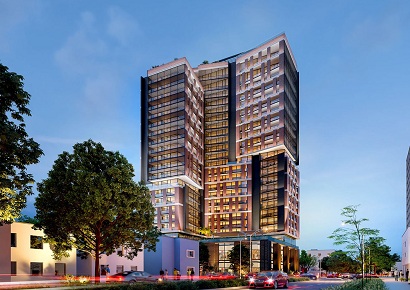 Dự án tòa nhà khách sạn kết hợp Apartment cao 25 tầng trong khu đô thị mới nổi