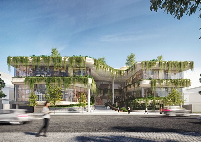 Thiết kế tòa nhà trung tâm thương mại 2500m2 với kiến trúc siêu tưởng