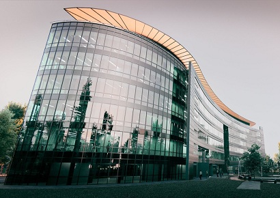 Thiết kế tòa nhà văn phòng hiện đại 7 tầng khu ngoại ô thành phố - New Day Building