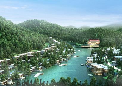 Thiết kế và quy hoạch khu biệt thự nghỉ dưỡng cao cấp rộng 5 hecta bên hồ - Demi Villa Resort