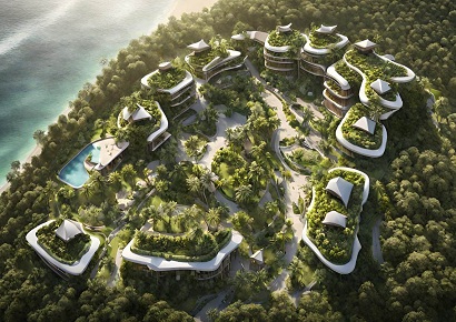 Thiết kế và quy hoạch khu nghỉ dưỡng rộng 40 hecta ven biển nhiệt đới - Indochine Seaside Resort