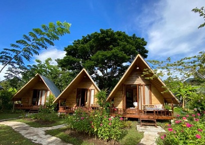 Thiết kế bungalow trong Farmstay mang đến sự độc lạ khó quên