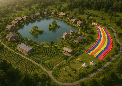 Ý tưởng quy hoạch khu Resort mini kết hợp nông trại rộng 15 hecta ven hồ tại Đà Lạt Ý tưởng quy hoạch khu Resort mini kết hợp nông trại rộng 15 hecta ven hồ tại Đà Lạt