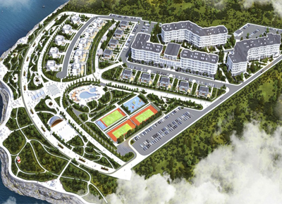 Ý tưởng quy hoạch và thiết kế đô thị nghỉ dưỡng bên bờ biển rộng 10 hecta - Pizza Resort