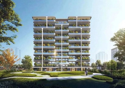 Ý tưởng thiết kế khu đô thị chung cư với cảnh quan xanh mát bên hồ điều hòa