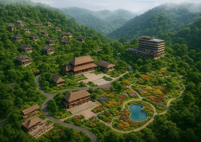 Ý tưởng thiêt kế & quy hoạch Khu du lịch sinh thái nghỉ dưỡng Lạc Việt Mountain Retreat Ý tưởng thiêt kế & quy hoạch Khu du lịch sinh thái nghỉ dưỡng Lạc Việt Mountain Retreat