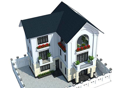 10+ Mẫu biệt thự vườn mái thái 1-> 3 tầng nổi bật 2022