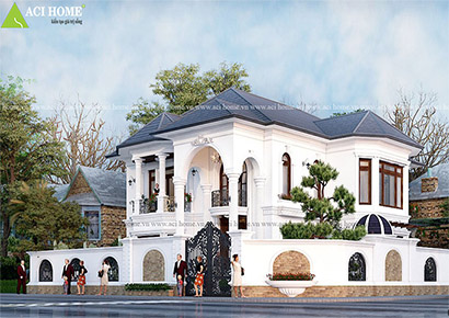 BST Mẫu biệt thự pháp 2 tầng tân cổ điển đẹp năm 2022