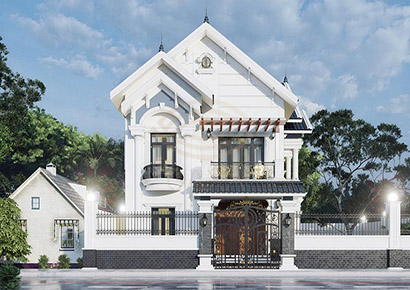 Top 10+ mẫu biệt thự 2 tầng mái thái tân cổ điển nhìn là thích