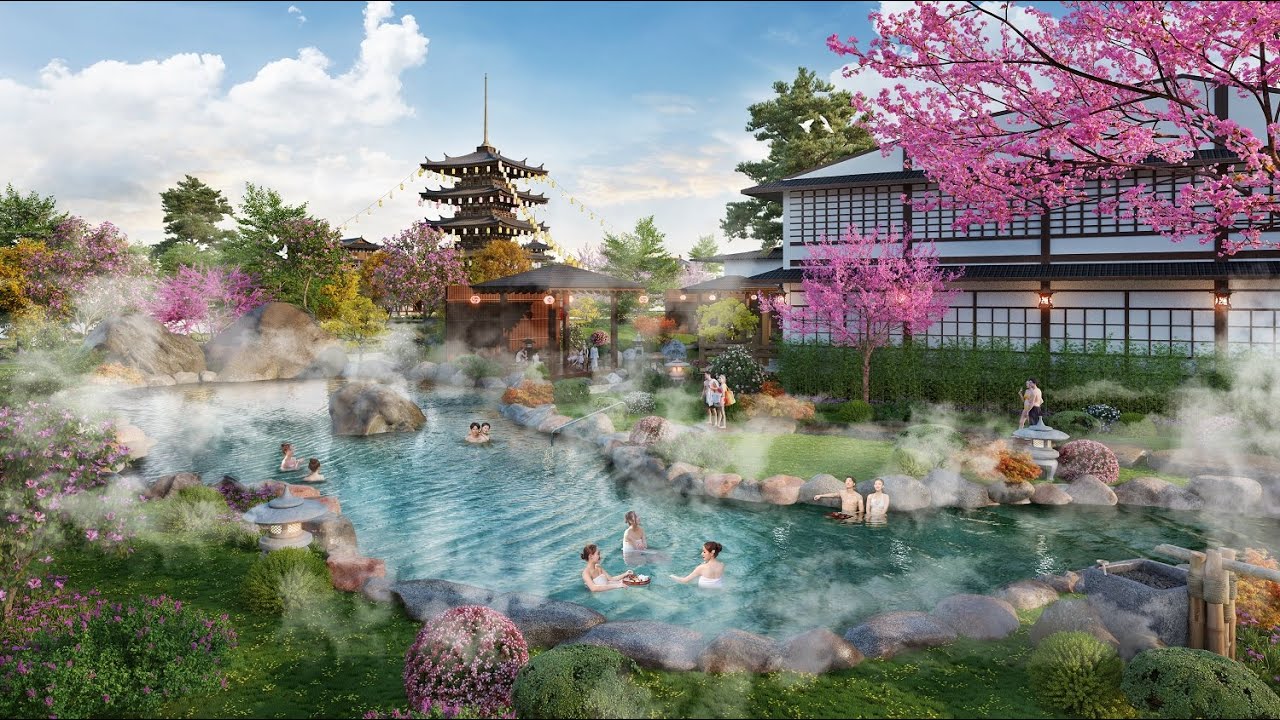 Thiết kế kiến trúc Onsen-Spa đẳng cấp cho khu nghỉ dưỡng xanh