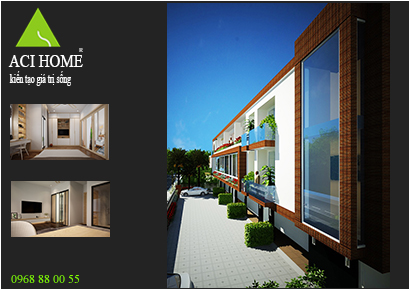 Nhà phố liền kề với thiết kế hiện đại