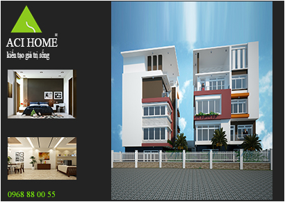 Thiết kế nhà phố song lập hiện đại 5 tầng tại Hà Nội