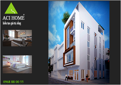 Thiết kế nhà phố 2 mặt tiền tiện nghi hiện đại