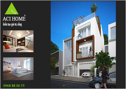 Thiết kế nhà phố 3 tầng đẹp tại thị trấn Đông Anh