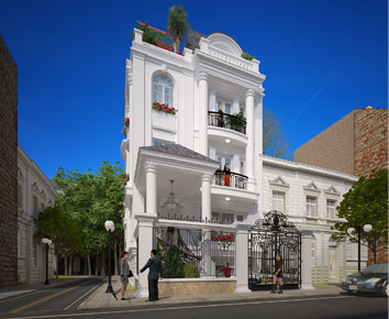 Biệt thự phố kiểu Pháp 3 tầng tráng lệ tại Sài Gòn