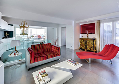 Nội thất biệt thự tân cổ điển tráng lệ với gam màu trắng