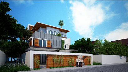 Biệt thự 3 tầng hiện đại - Ấn tượng biệt thự phố 3 tầng