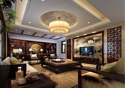 Nội thất biệt thự Á Đông hiện đại kết hợp truyền thống