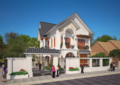 Biệt thự đẹp 2 tầng tại Sóc Sơn, Hà Nội