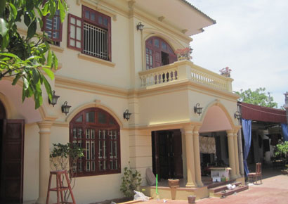Thi công biệt thự đẹp kiểu Pháp 2 tầng