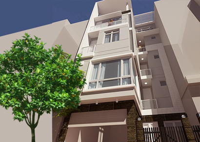 Cải tạo nhà phố 5 tầng phong cách hiện đại