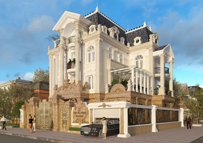 Thiết kế biệt thự kiểu Pháp tại Hà Nội - Thanh Long Villa