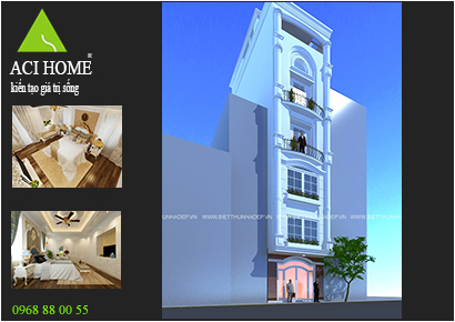 Dấu ấn thiết kế nhà phố kiểu Pháp 5 tầng