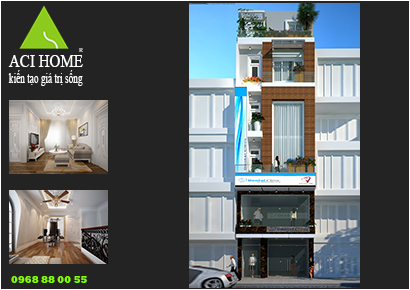 Thiết kế nhà phố 6 tầng hiện đại và tiện nghi